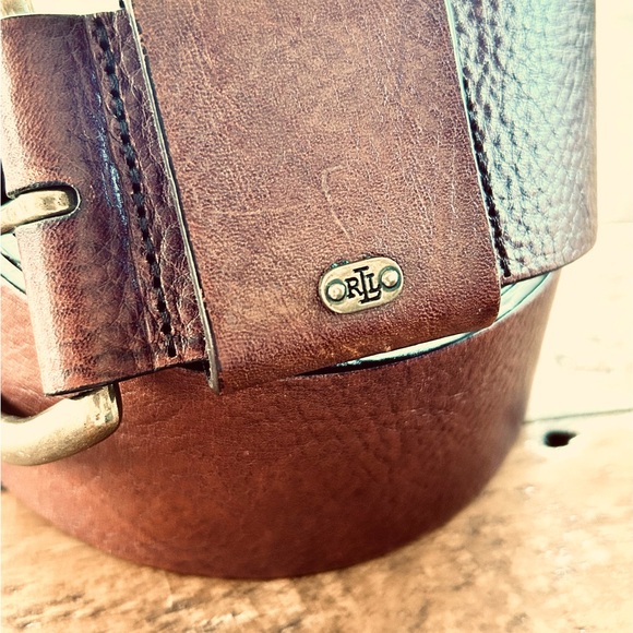 Wide 2” Ralph Lauren Leather Belt - Picture 3 of 9